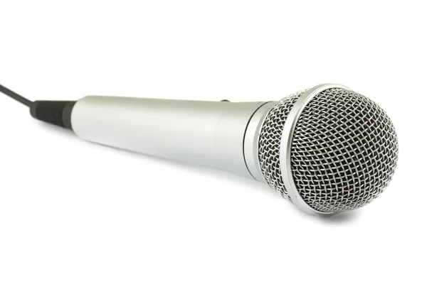 Micrófono de plata — Foto de Stock