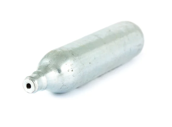 Aluminum balloon for pneumatic gun — Stock Photo, Image