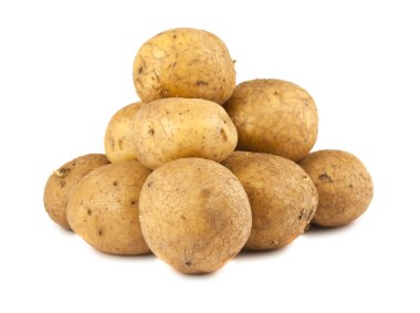 Bir demet olgun patates.