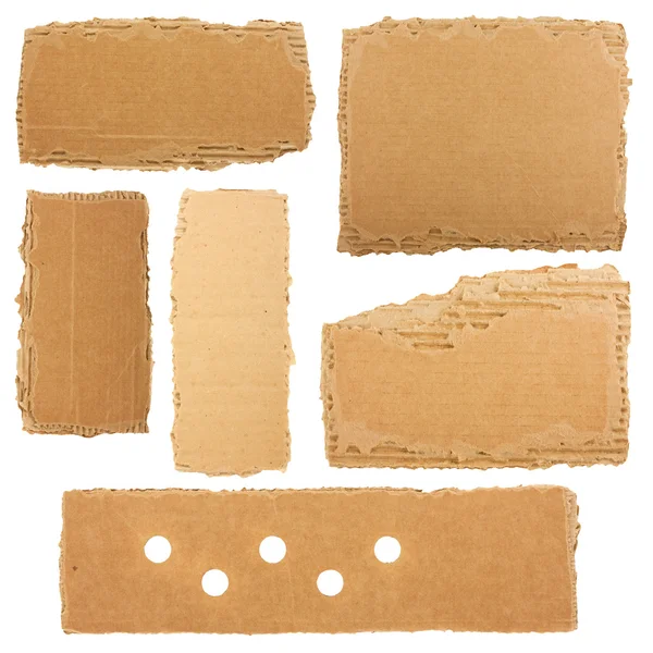 Collection of a cardboard pieces — Stock Photo, Image