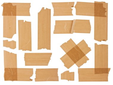 Different fragments of the brown scotch clipart