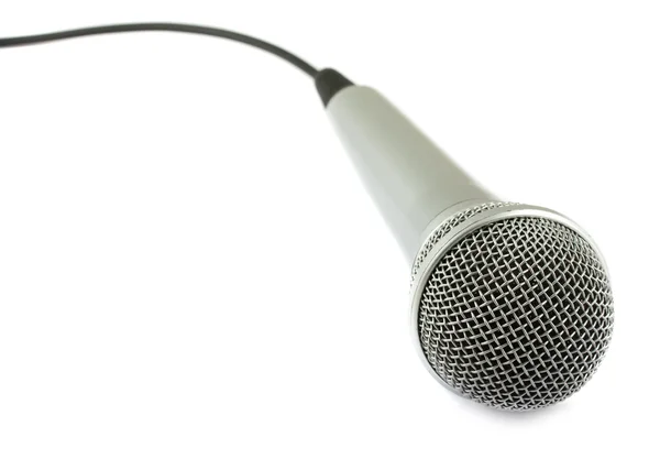 Micrófono de plata — Foto de Stock
