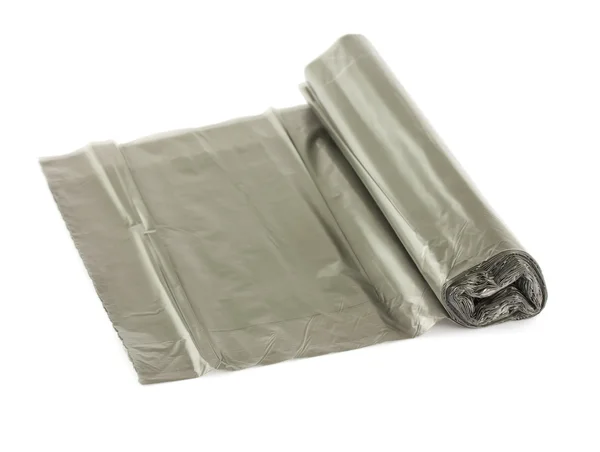 Roll of black plastic garbage bags — Stock Photo, Image
