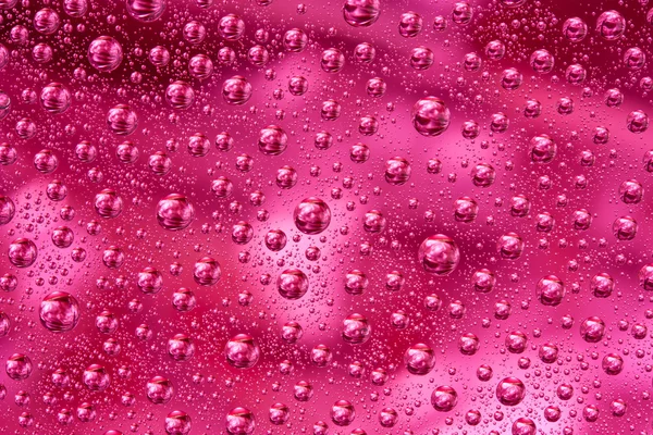 Gocce d'acqua rosso texture — Foto Stock