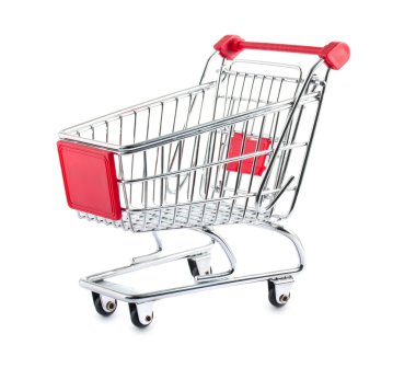 Empty shopping cart clipart