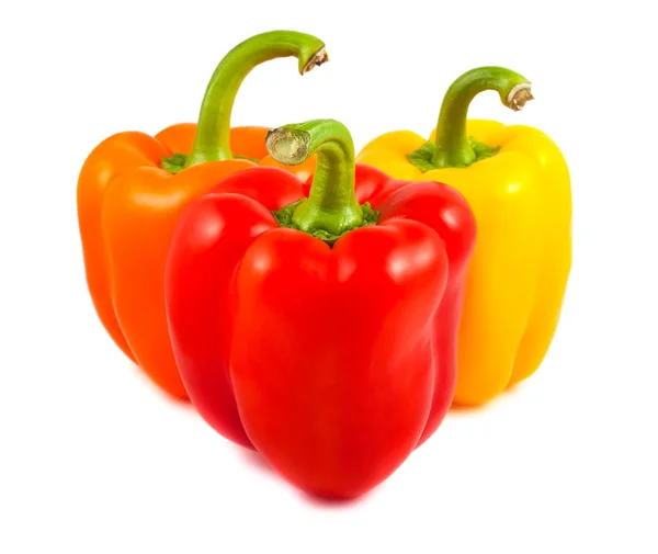 Três pimentas doces — Fotografia de Stock