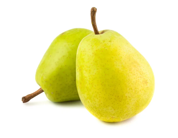Twee groene peren — Stockfoto