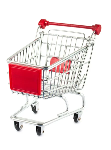 Single empty shopping cart — Stock Photo, Image