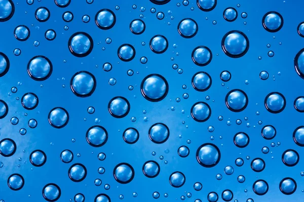 Agua azul gotas textura — Foto de Stock