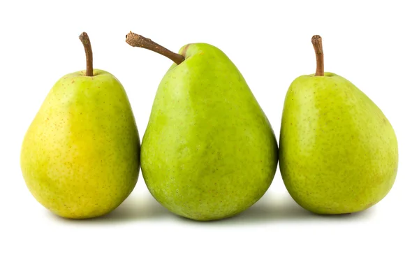 Tres peras verdes maduras —  Fotos de Stock