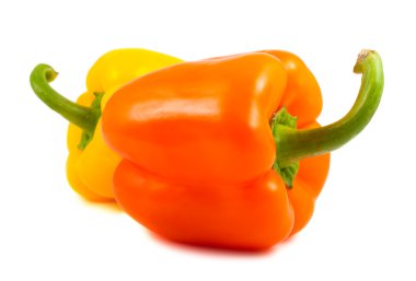 Yellow and orange peppers clipart