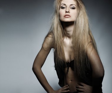 moda stil, seksi güzel kız bir fotoğraf olduğunu