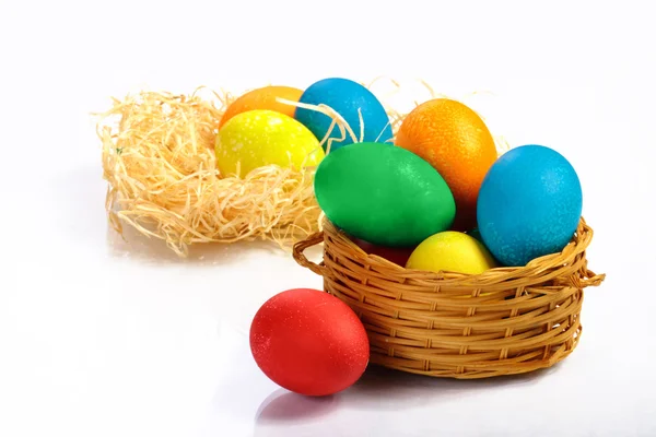 stock image Many colored eggs for Easter holiday