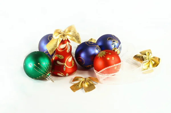 Bolas de Natal de muitas cores — Fotografia de Stock
