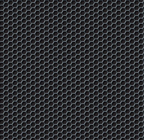 Hexagon grid seamless background — Stock Vector
