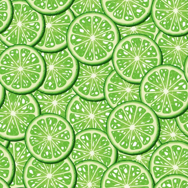 Limes seamless background — Stock Vector