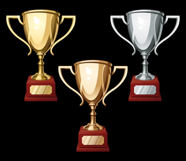 Set of three Sport Cups — Stock Photo, Image