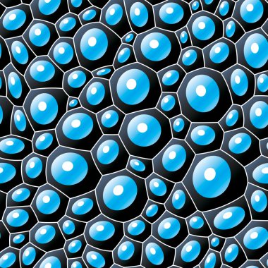 Black bubbles seamless abstract texture clipart