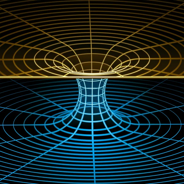 Symbole Wireframe ("Trou de ver ") — Image vectorielle