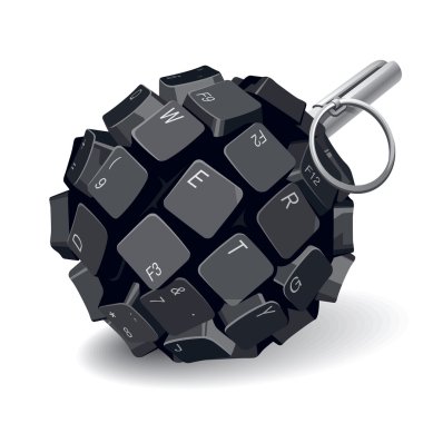 Keyboard grenade clipart