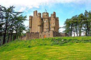 Braemar castle in Aberdeenshire, Scotland clipart
