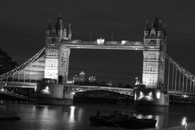 Gece kule köprüsü, Londra, İngiltere