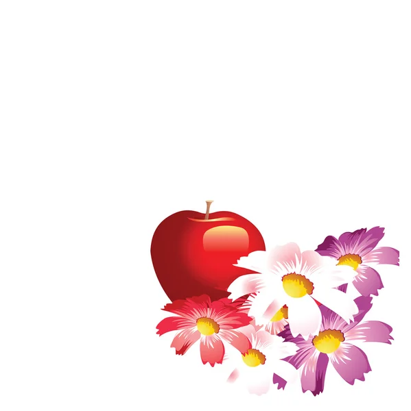 Apple flower — Stock Vector