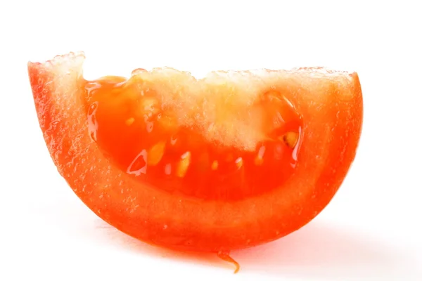 Fresh tomato isolated on the white background — Stock Photo, Image