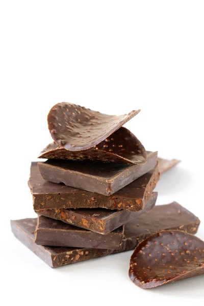 정 초콜릿 코코아, 초콜릿 칩과 사탕 — 스톡 사진