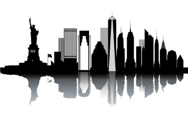 New York skyline clipart