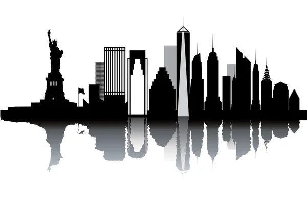 Skyline New York — Stockvector