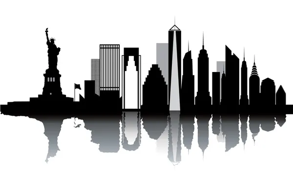 New York panorama — Stockový vektor
