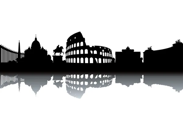 Skyline de Rome — Image vectorielle
