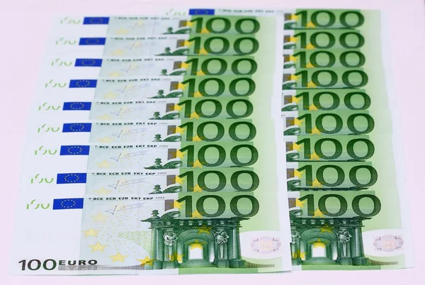 Środki pieniężne w euro — Zdjęcie stockowe