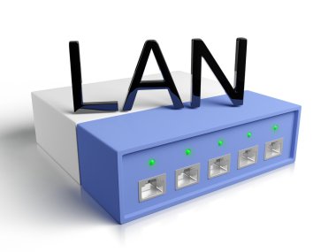 3d illustration: Configuring the Internet connection icon clipart