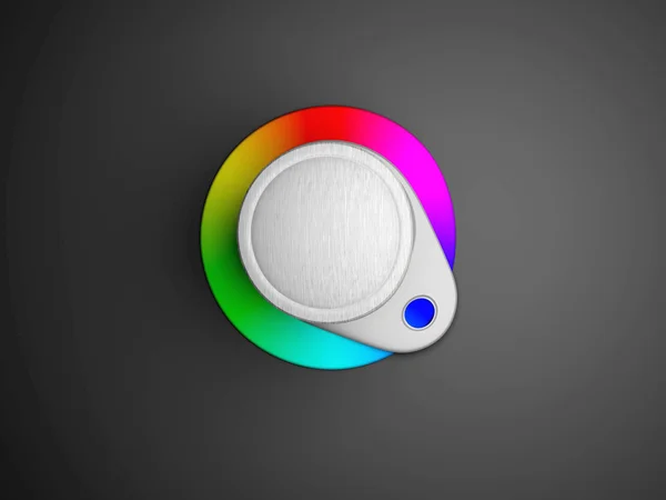 Immagini 3D delle icone la leva di regolazione del colore — Foto Stock