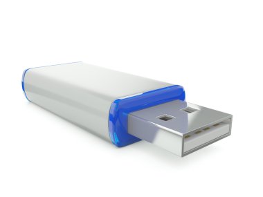 3d illustration: icon flash drive clipart