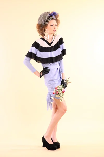 Beautilful moda model Spring — Stok fotoğraf