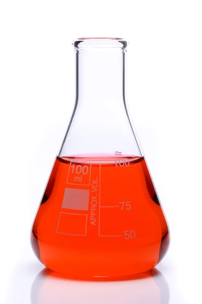 Наука лабораторії flask — стокове фото