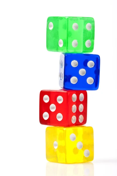 Colorful dices — Stock Photo, Image