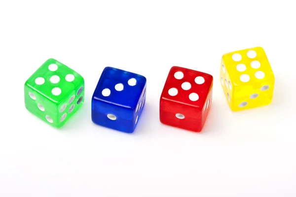 Colorful dices — Stock Photo, Image