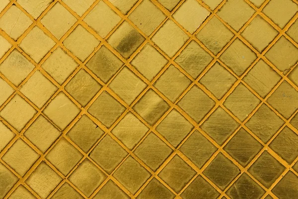 stock image Gold tile mosaic background