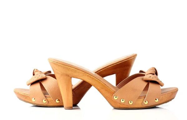 Bruine casual schoenen — Stockfoto