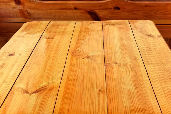 Fragment drewniany stół — Zdjęcie stockowe