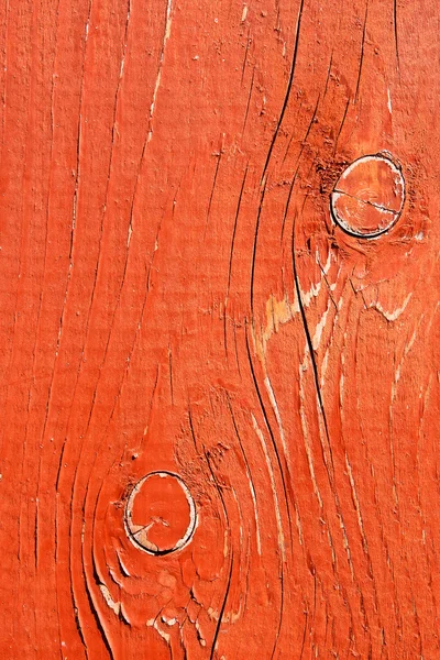 Dřevěný stůl, maloval v červené barvě — Stock fotografie