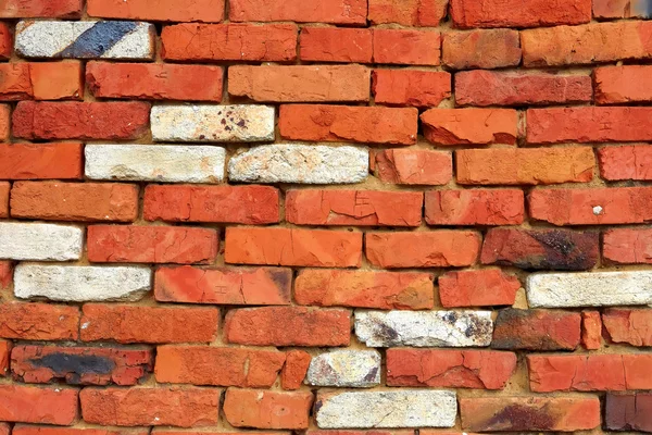 Red and white brick wall — Stock Photo, Image