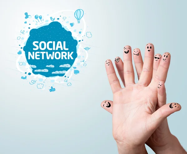 Ujj hangulatjeleket jel szociális hálózat — Stock Fotó
