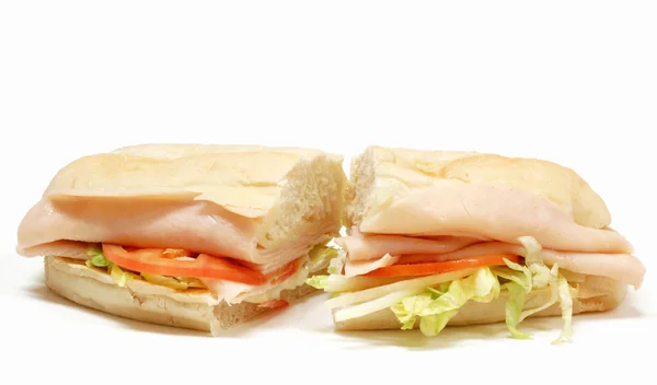 Puten-U-Boot-Sandwich — Stockfoto
