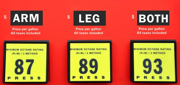 Hoher Gaspreis — Stockfoto