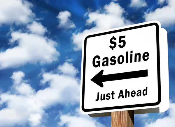 5 цены на газ — стоковое фото